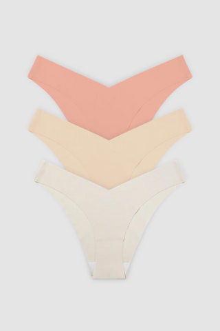 Calzón Bikini Sin Costuras Nude Pack x3