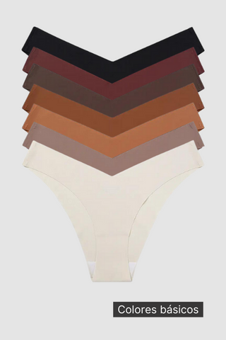 Calzón Bikini Sin Costuras Nude Pack x3