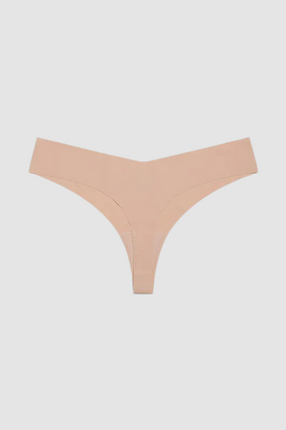 Tanga Básica Sin Costuras Nude Pack x3