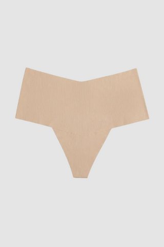 Tanga Cintura Alta Nude Pack x3