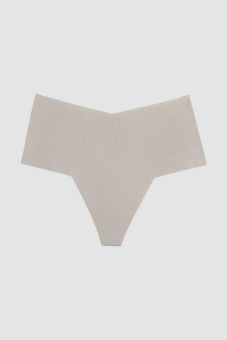 Tanga Cintura Alta Nude Pack x3